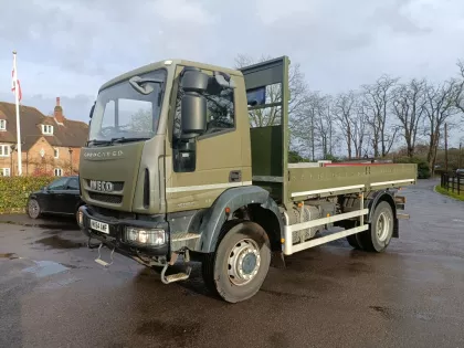 2014 (64) IVECO EUROCARGO 150E25S 15 TONNE 4x4 MANUAL GEARBOX DROPSIDE TRUCK,ONLY 27.000 KMS FROM NEW !!! img