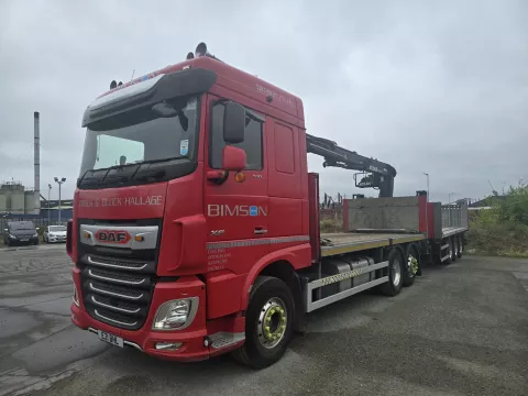 2021 DAF XF 530 Drawbar Brick Crane img