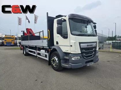 2019 DAF FA LF 230 DROPSIDE WITH CRANE Crane Mounted img