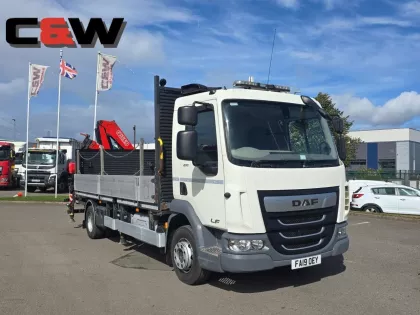 2019 DAF 2019(19) DAF FA LF 210 DROPSIDE REAR MOUNTED CRANE Crane Mounted img