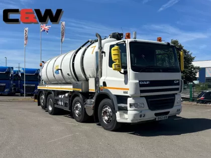 2013 DAF CF85.360 8x2 Whale Vacuum Tanker Tanker img