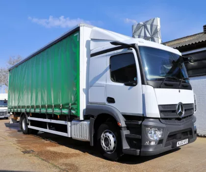 MERC ACTROS 18.250 - 18 TON GVW CURTAINSIDER - T AWAY T LIFT - EURO 6 - R105 img