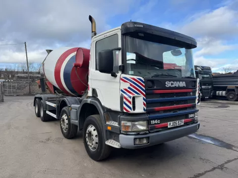2005 Scania 114C.380 Day Cab 8x4 Cement Mixer, 8 Speed Manual Gearbox img