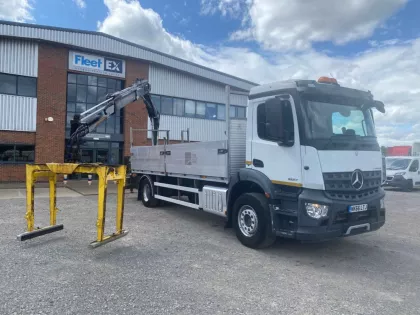 MERCEDES AROCS 1827 *EURO 6* 18 TONNE DROPSIDE CRANE  2016 - NK66 LTJ img