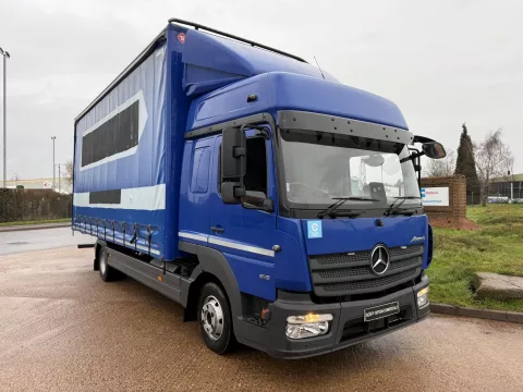 MERCEDES ATEGO 816 2021 (71) EURO 6 7.5 TON HIGH ROOF DOUBLE SLEEPER CURTAINSIDER img