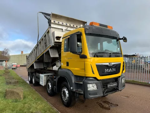 MAN TGS 35.400 2017 EURO 6, DAY CAB, 8X4 TIPPER, THOMPSON ALLOY BODY, AUTO SHEET img