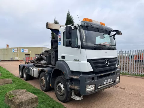 MERCEDES AROCS 3236 2008 (58) 8X4 HOOK LOADER, MULTILIFT EQUIPMENT img