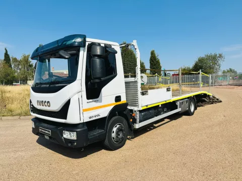 IVECO EUROCARGO 120-210 2020 (20) EURO 6, 12 TON, SHAWTRACK BEAVERTAIL BODY, FULL WIDTH RAMP, WARRIOR WINCH img