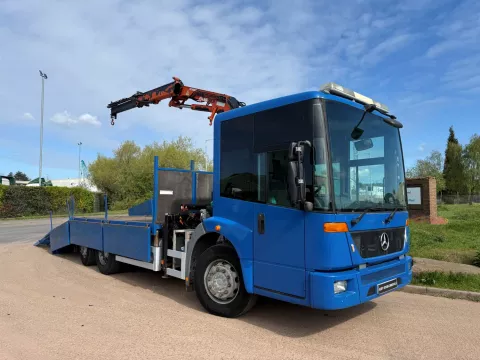 MERCEDES ECONIC 2629 2009 (59) 6X2 TRIPLE DROPSIDE HYDRAULIC BEAVERTAIL BODY C W ATLAS 92.2 CRANE img