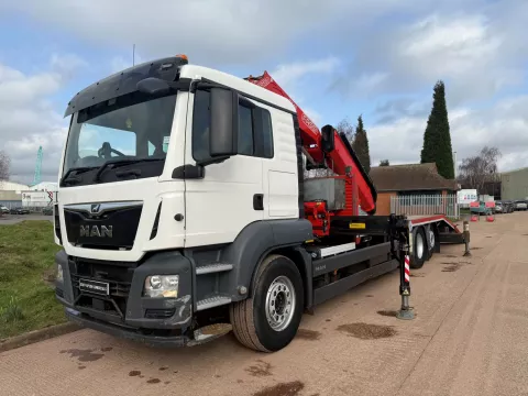 MAN TGS 26.420 2018 (18) EURO 6, 6X2 REAR LIFT, 26FT 4 PMH CHEESEWEDGE BEAVERTAIL BODY img