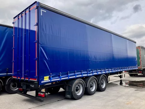 2016 SDC 4.65m tri axle curtainside trailer img