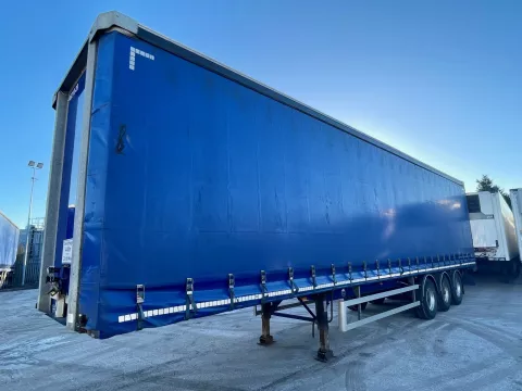 2020 SDC 4.48m tri axle pillarless curtainside trailer img