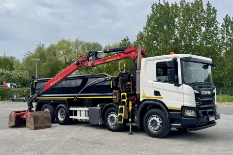 Scania P410 XT 8x2 32T Tipper Grab – YK71XSM img