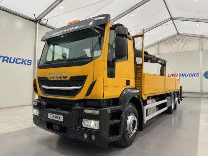 Iveco Stralis 310 Euro 6 6x2 Dropside Brick Grab img