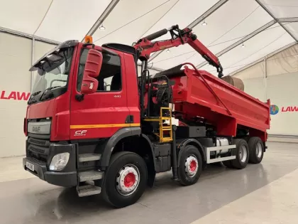 DAF CF 440 8x4 Day Cab Steel Tipper Grab img