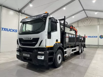 Iveco Stralis 310 Euro 6 6x2 Dropside Brick Grab img