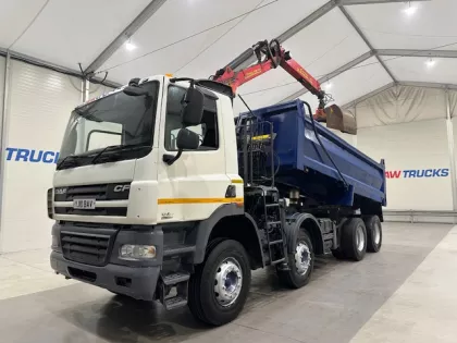 DAF CF85 410 8x4 Day Cab Steel Tipper Grab Manual img