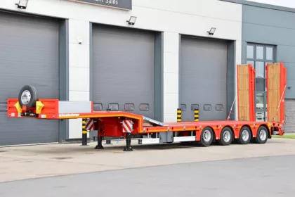 2026 KASSBOHRER 4  AXLE NON-EXTENDABLE REAR STEER LOW LOADER TRAILER img