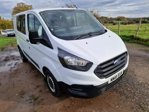 2018 (18) FORD TRANSIT CUSTOM CREW VAN 2.0 280 BASE EURO 6 NO VAT !!! 12 MONTHS MOT NO VAT EURO 6 img