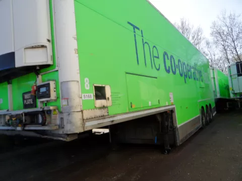 2014 G&A 13.6mt tri-air double deck fridge trailer with a fixed second deck img
