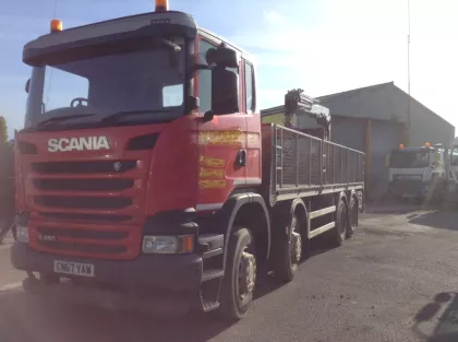 2018 (67) SCANIA G-SRS C-CLASS DIESEL DROPSIDE 12.7 G450 CB 8X4 Manual img