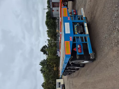 2002 King 6 axle crane ballast trailer img