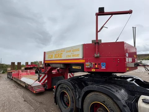 Faymonville December 2021 4 axle extending lowbed with semi wafer bed - 110,000kgs gross weight img