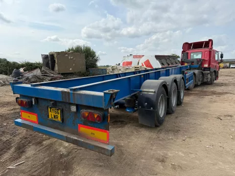 40FT FIX CRANE FRUEHAUF SKELLY TRAILER, ROR, DRUM BRAKES ON AIR, YEAR 1998 img