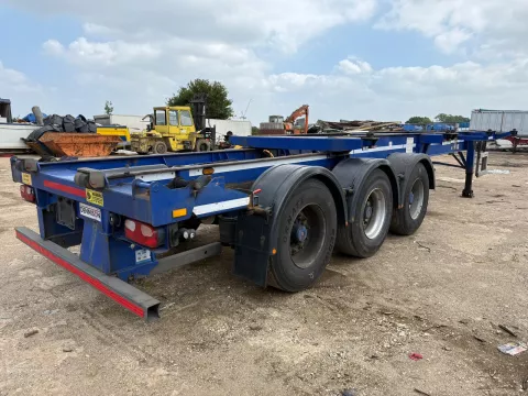 DENNISON SLIDING SKELLY TRAILER, YEAR 2013, SAF AXLE ON DRUM BRAKES, IN GOOD CONDITION img