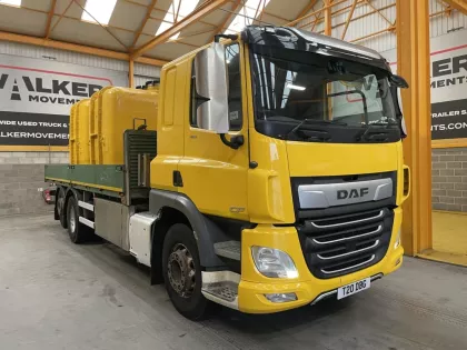 DAF CF 410 *EURO 6*, 6X2 DROPSIDE FLATBED C W MOLASSES TANKS - 2019 - T20 DBG img