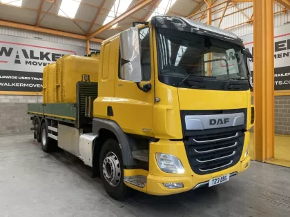 DAF CF 410 *EURO 6*, 6X2 DRAWBAR SPEC DROPSIDE FLATBED C W MOLASSES TANKS - 2019 - T23 DBG img