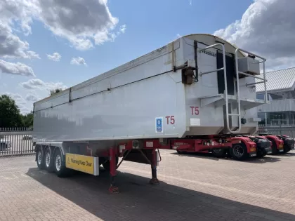 CRANE FRUEHAUF ALUMINIUM PLANK SIDED SLOPER BULK TIPPING TRAILER – 2014 – C382721 img