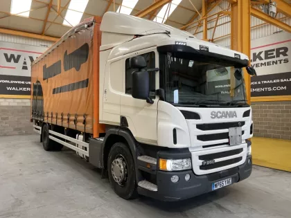 SCANIA P250 *EURO 6* 18 TONNE 4X2 CURTAINSIDER - 2016 - WP65 YAE img