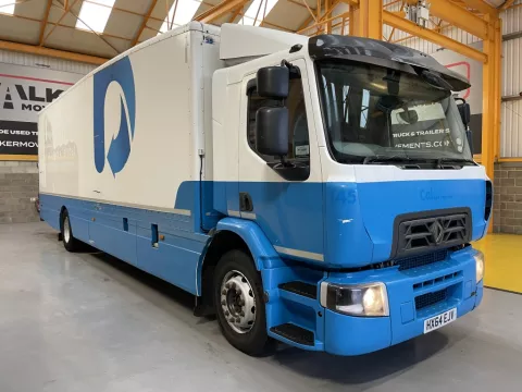RENAULT D18 WIDE 15 TONNE *EURO 6*, 4X2 STREAMLINE BOX BODY - 2014 - HX64 EJV img