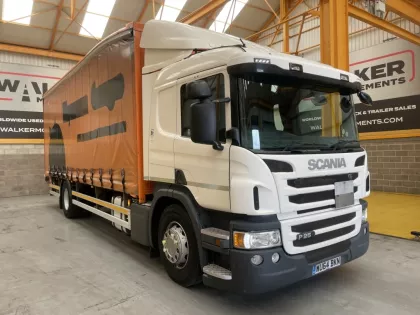 SCANIA P250 *EURO 6* 18 TONNE 4X2 CURTAINSIDER - 2014 - WU64 BKN img