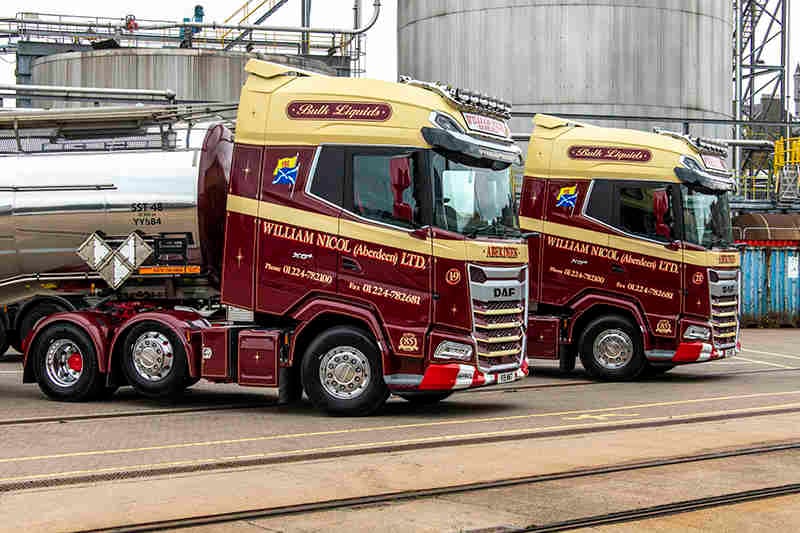 William Nicol (Aberdeen) puts a pair of New Generation DAF XG+ 530s on