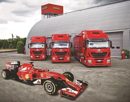 Iveco Stralis Hi-Way tractor units for Ferrari F1 team - News
