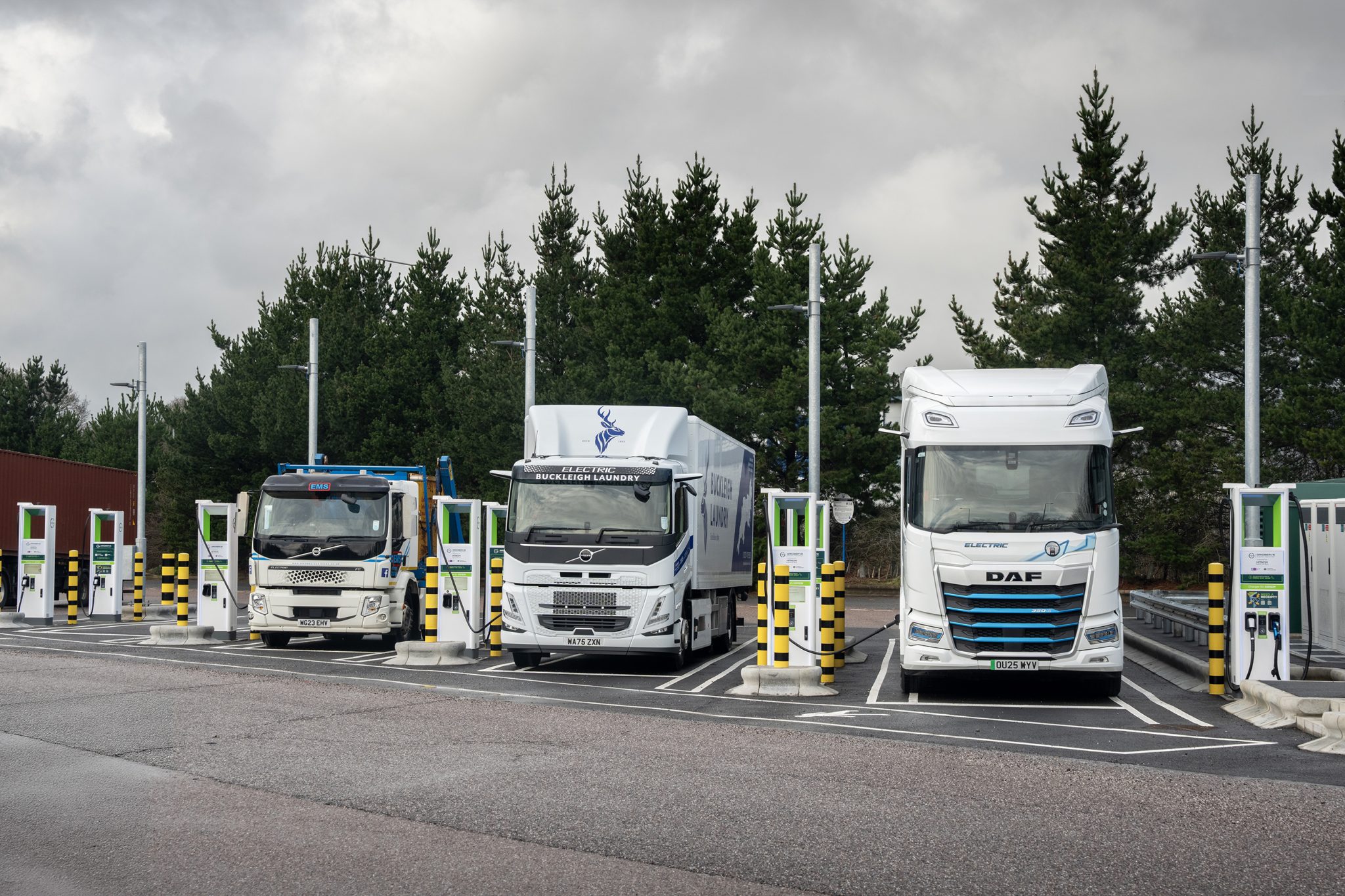 The GRIDSERVE Electric Freightway is underway with two electric truck charging stations now open at Baldock and Exeter service stations_1