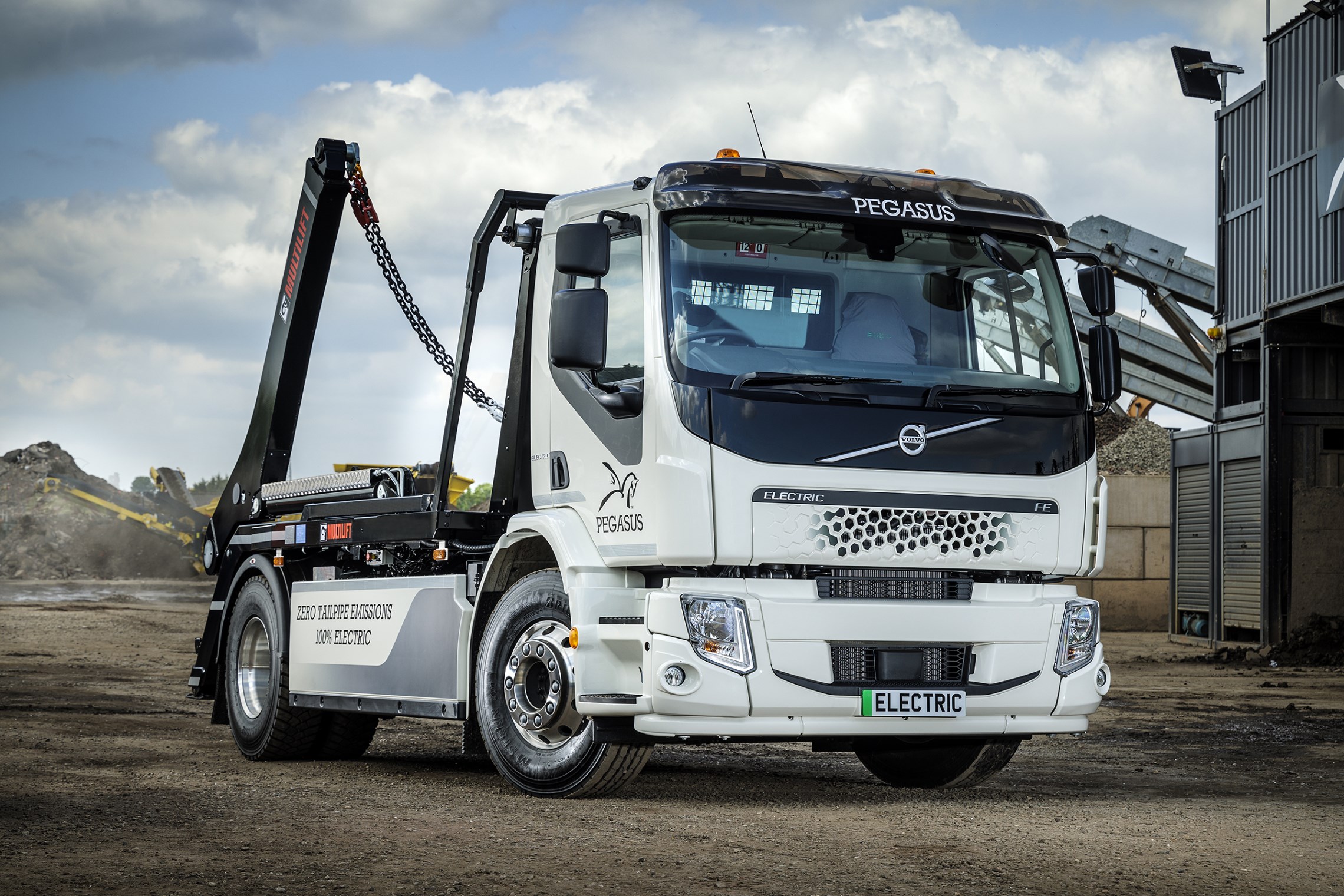 Stourbridgebased Pegasus Skip Hire adds an electric Volvo FE
