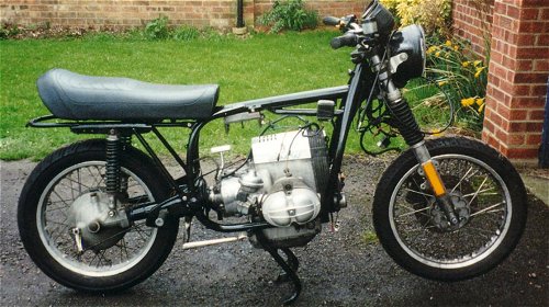 The best part of any rebuild - when it starts to look like a motorbike again.