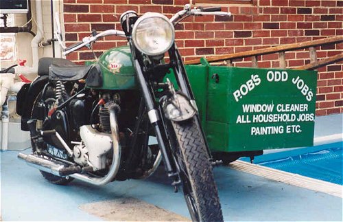 And you thought Odd Job was an Oriental henchperson in James Bond movies. Seen here attached to a 1950 A7. Rob certainly made an odd-job of that plumbing on the left of the picture...