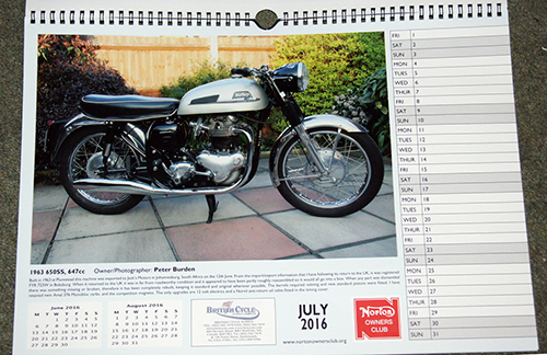 2016 Classic Motorcycle Calendars