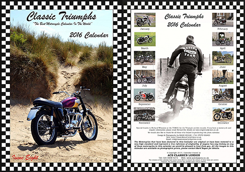 2016 Classic Motorcycle Calendars