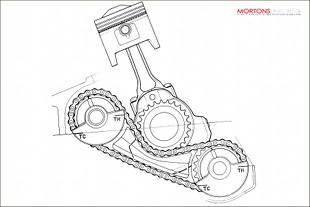 H0onda CB250 engine artwork