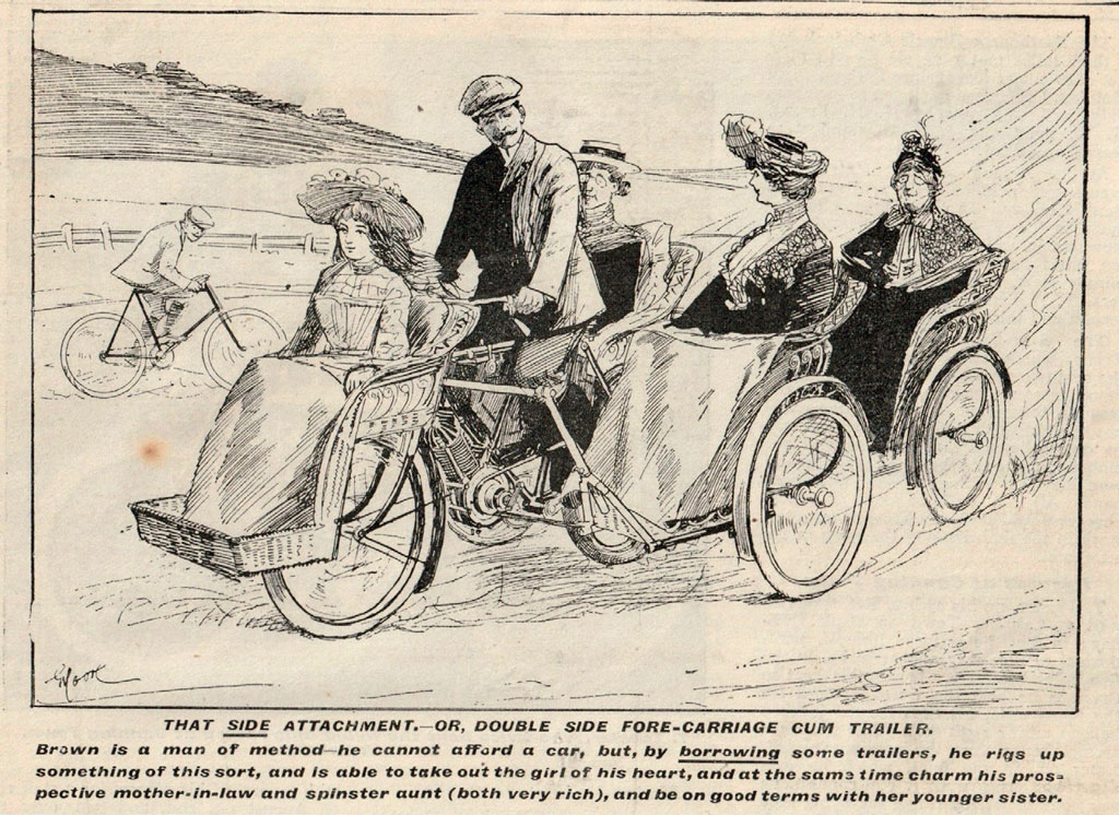 A George Moore illustration, this one showing an idea of how to ensure domestic harmony. Of a sort.