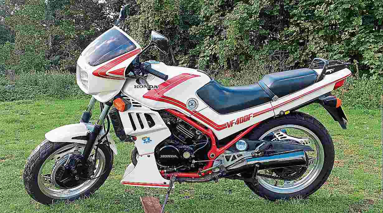 With its new V4 engine shoehorned into a duplex loop frame, the VF400 rewrote the rules of motorcycle design.
