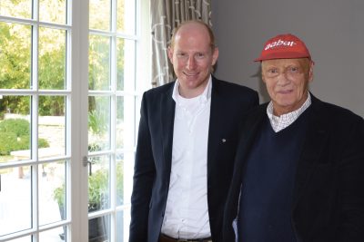 Benjamin Skardarasy & Niki Lauda Benjamin Skardarasy & Niki Lauda