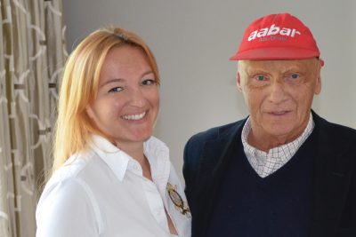 Julia Skardarasy & Niki Lauda Julia Skardarasy & Niki Lauda