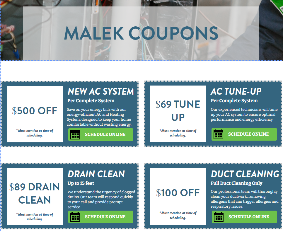 home ac tune up specials