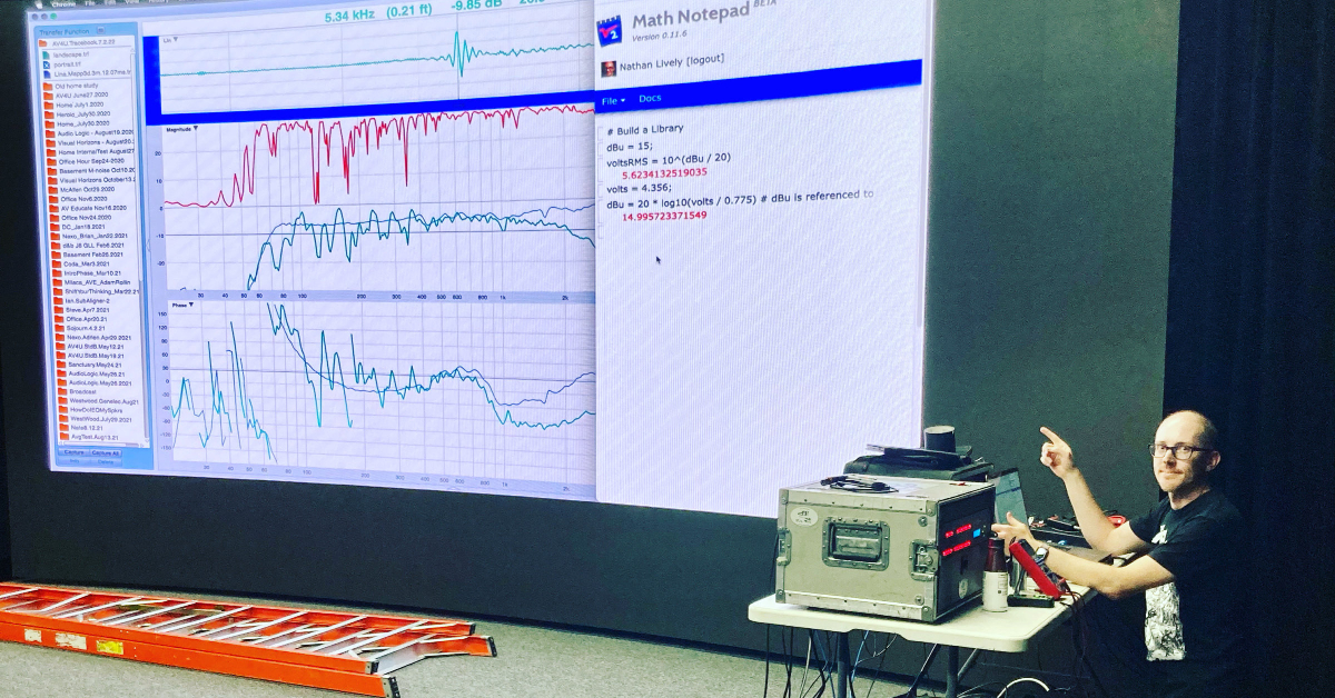 Sound System Calibration Private training with Nathan Lively